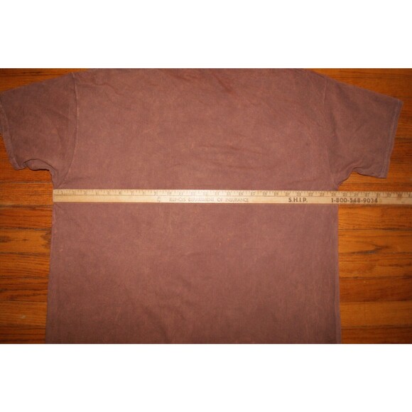 Mens Def  Leppard Reddish Brown T-Shirt Size Large  2017 Official Skull Wings - Picture 5 of 7